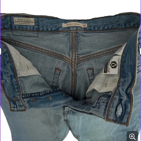 LEVIS NWOT RIBCAGE MOM STRAIGHT LEG JEANS - Picture 6 of 10